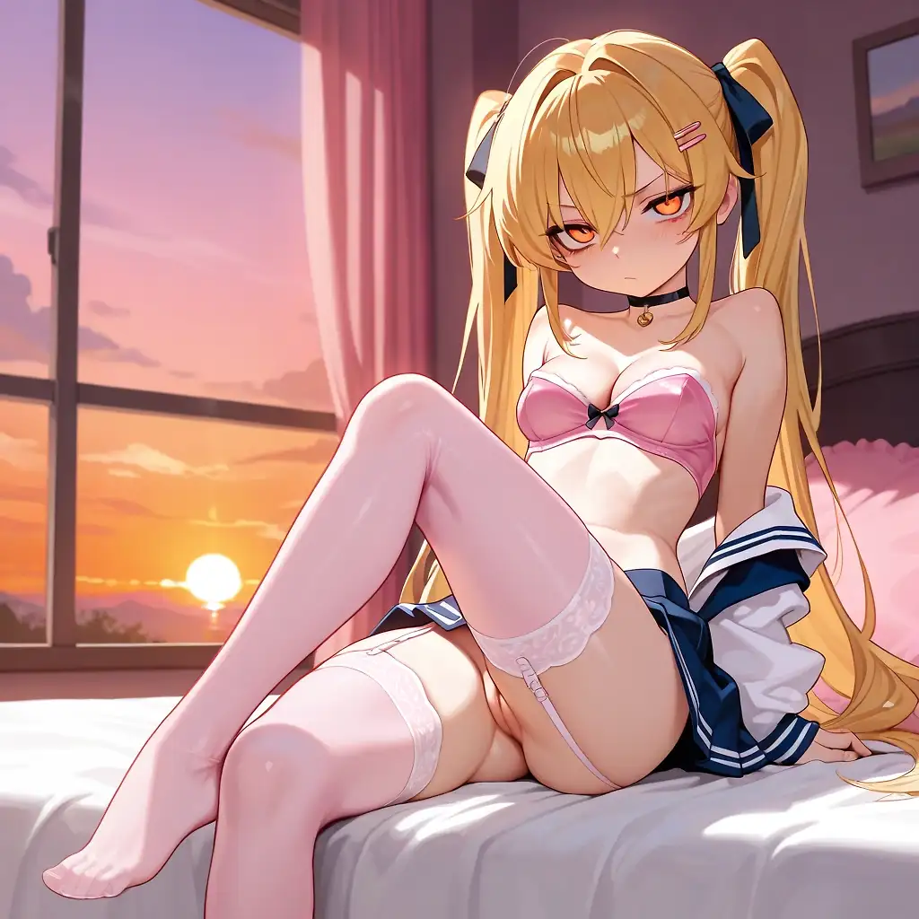 AI art 'Hey perv, hurry up and get on your knees.'