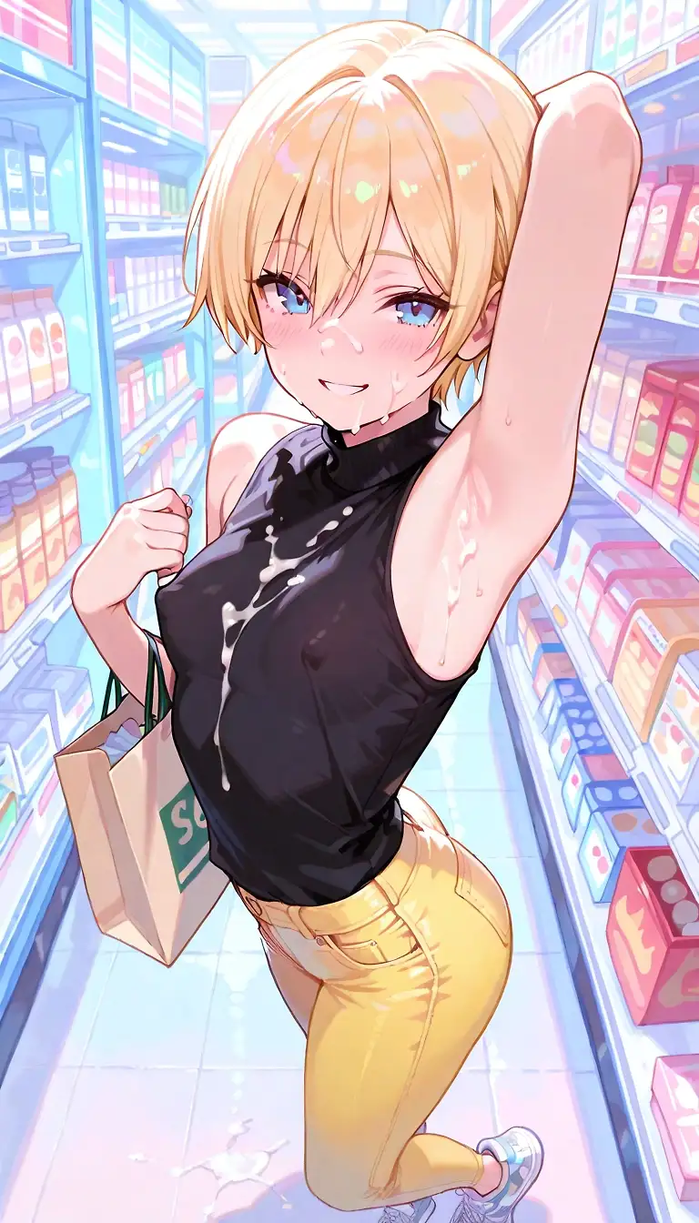 AI art 'Cum covered in public'