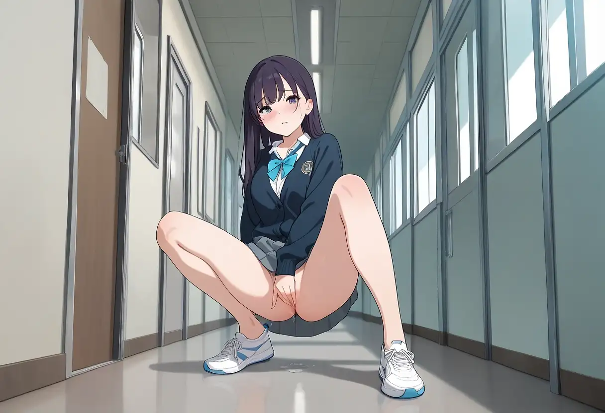 corridor masturbation girl 1