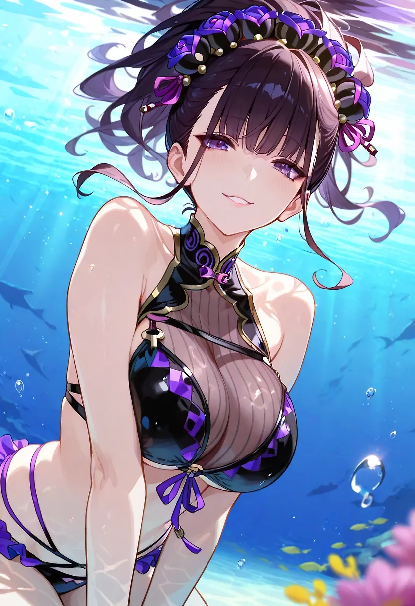 AI art "Murasaki underwater"