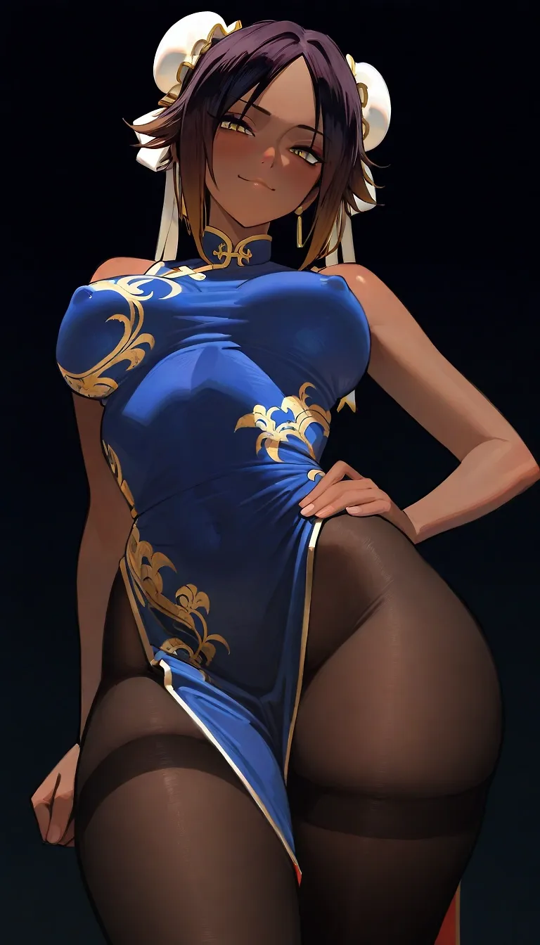 Yoruichi Chun-Li cosplay