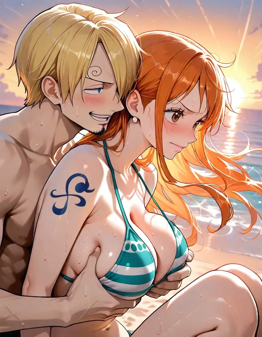 AI art "Sanji finaly scores"