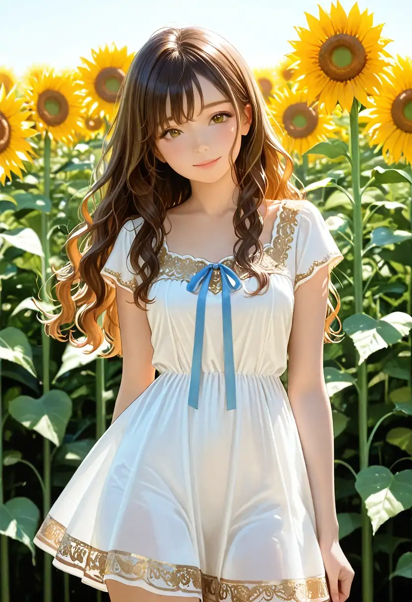 AI art 'Sunflower field'