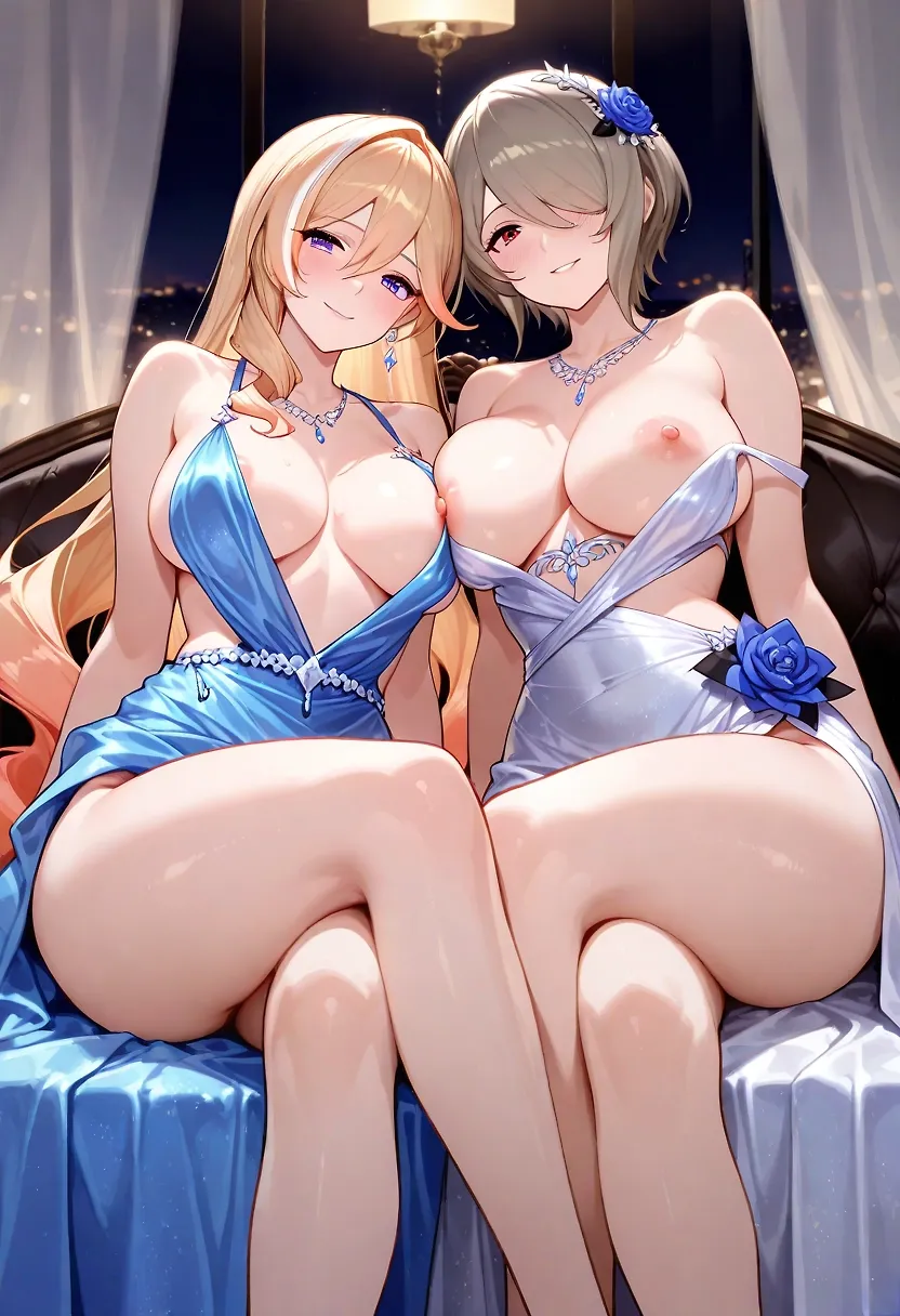 AI art "Obligatory fan service to complete quest XD"