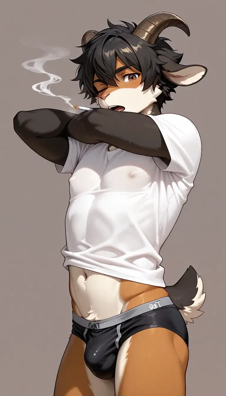 AI art 'smoking bros ;p'