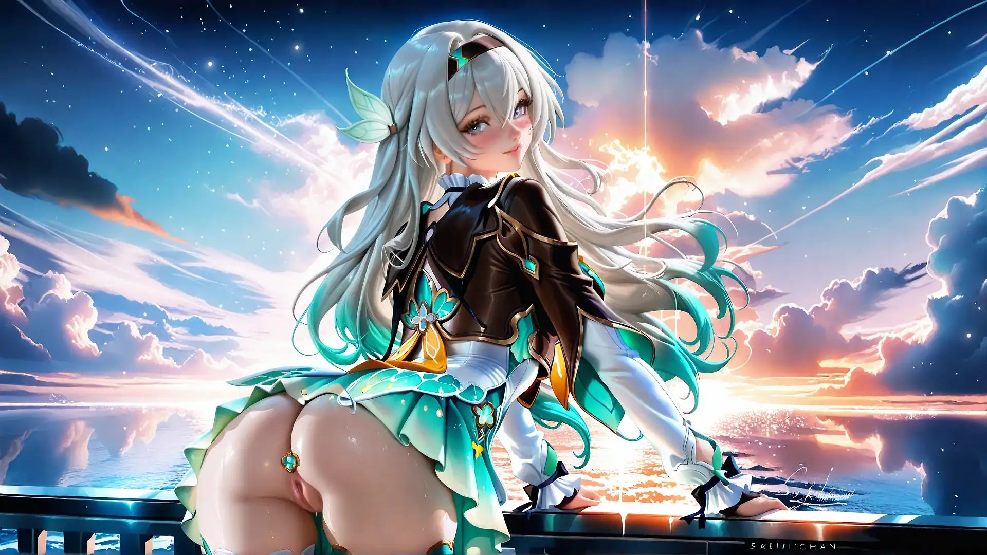 AI art 'Firefly HSR' with user description 'First post of a newbie here 
I tried to play with the differents modeles and expansion, every feedback is welcomed!
If someone has time to kill to help me figure this out (especially with the different extensions) to improve it, please reach me :)'