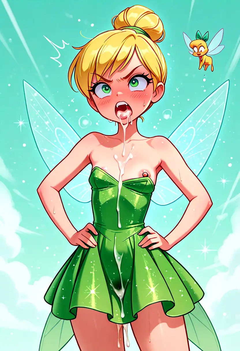 Tinkerbell not appreciative of your glitter glue