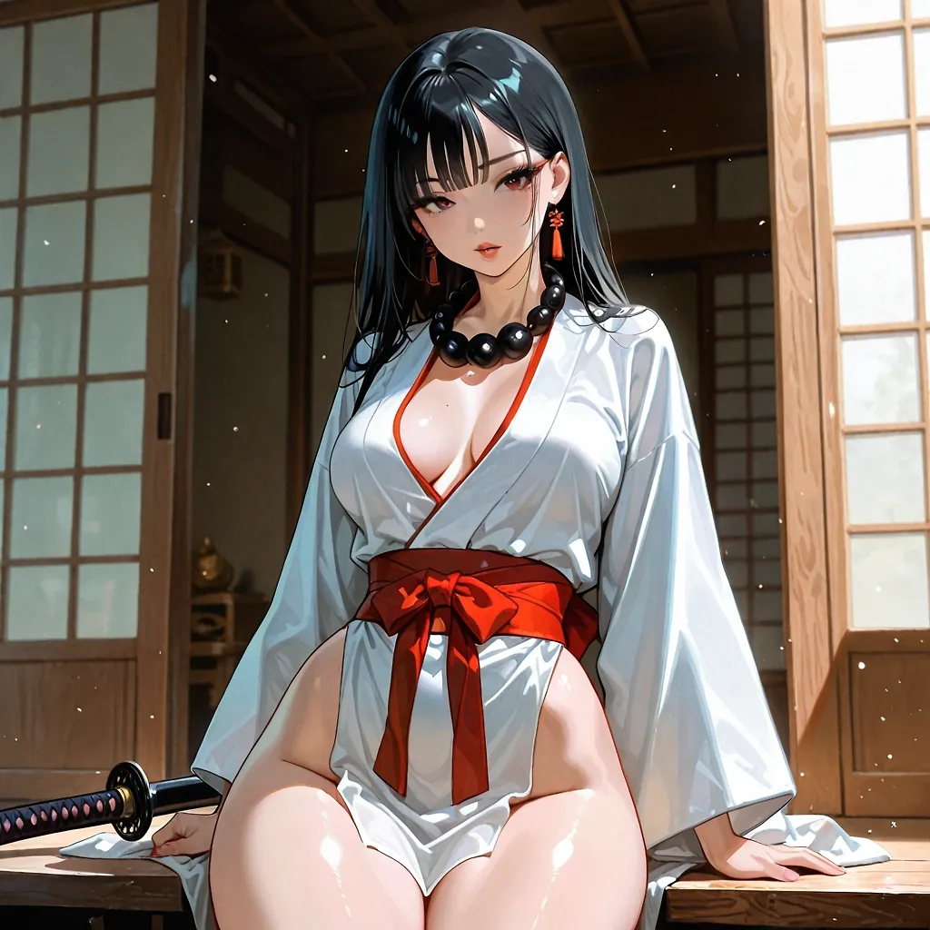 AI art "Wait.. This isn't Bushido" with user description "And that's not how you use the sword!"