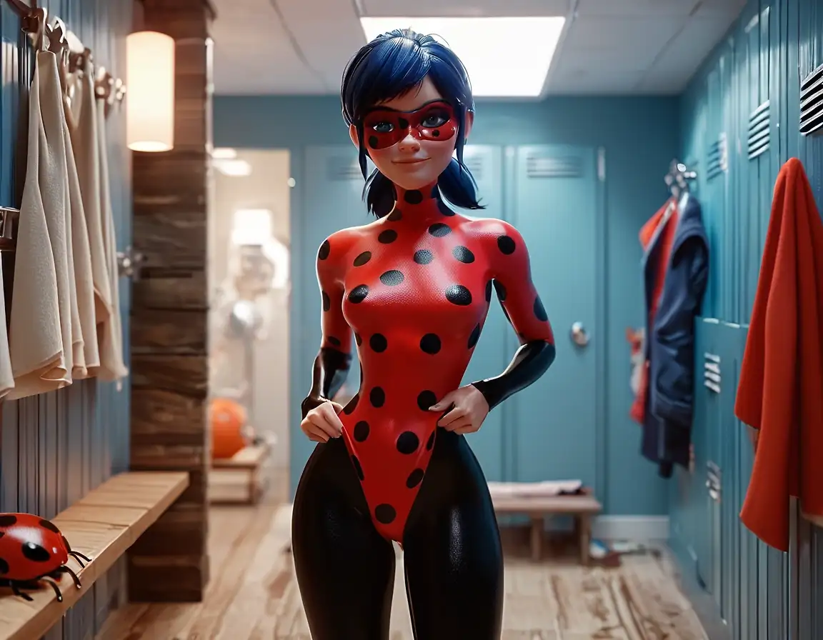 AI art 'Miss ladybug'