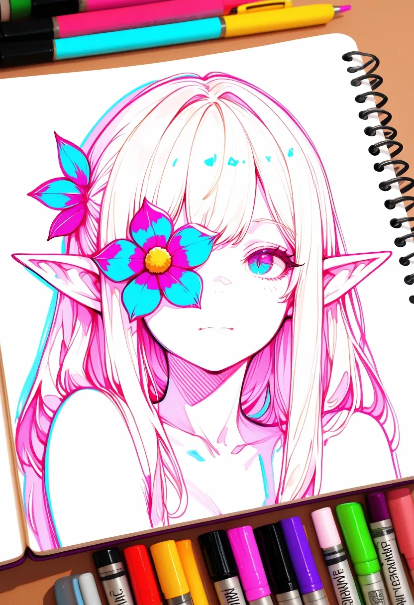 Drawing Elf Girl (didn't know her name)