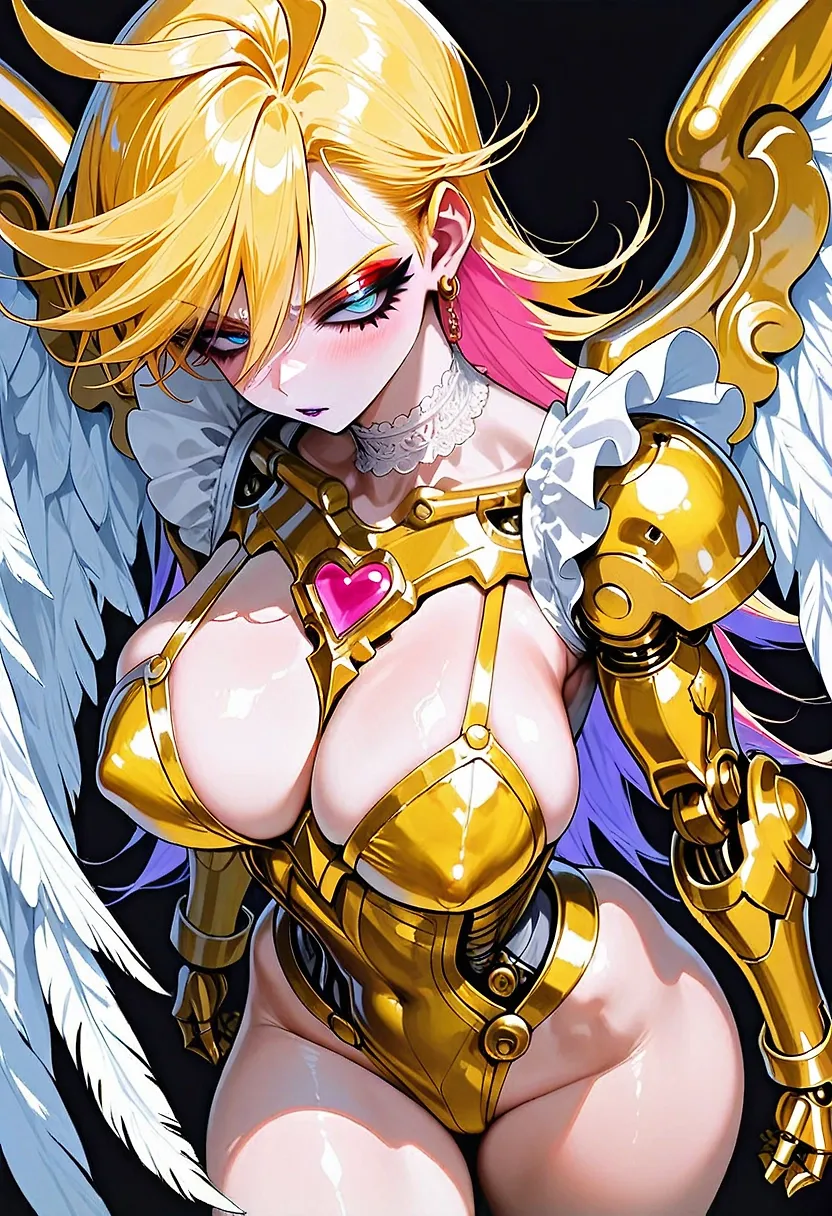 AI art "Panty (PSG) x Golden Angel"
