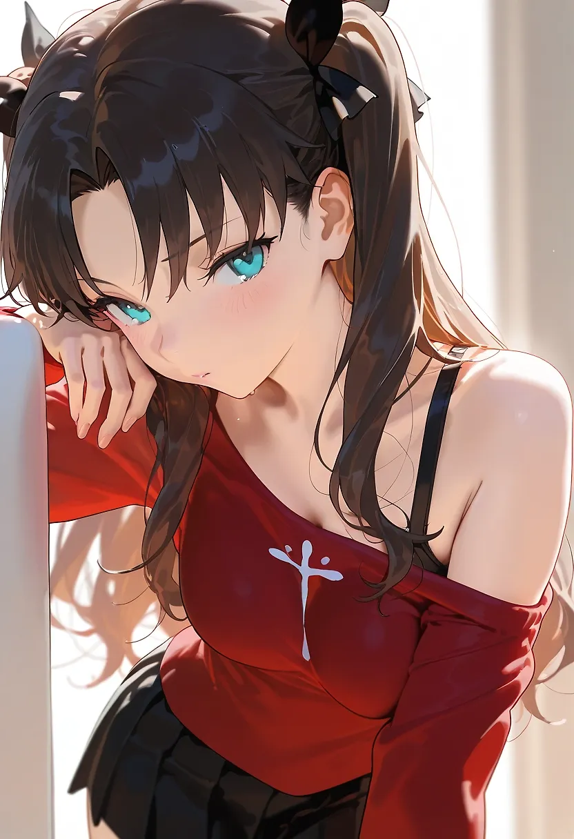 sexy Tohsaka Rin being sexy