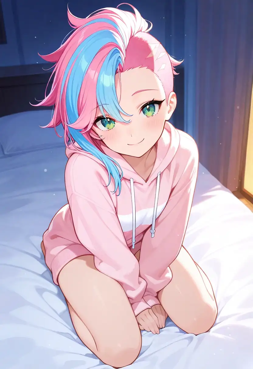 AI art 'Sera Waking Up and Afterwards, Once She Got Dressed' with user description '#1Sera has just woken up and freshened up.

#2 And here’s the result. I have no idea where she got that outfit from—it was probably a package from a fan.

@gildenstein @hollenwulf @octavian @peterco
@warmicestudios @casca_kirei-onna @heihund
@bad77 @a_casual_prompter @parda @terror2
@goobygubby @cro_bo @varcolac @smut317
@narillia @zerogroupe21 @saltymajor778 @zesoul @reptorn'