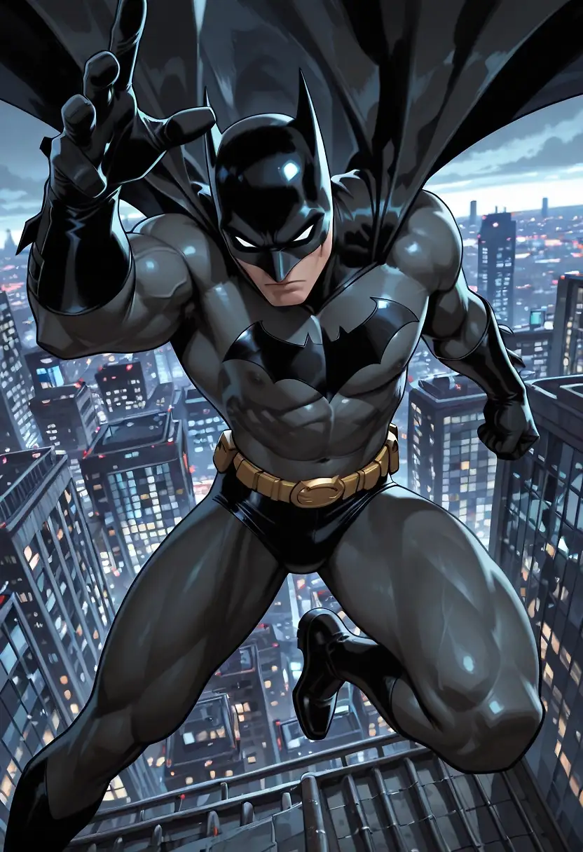 AI art "Batman gets infected wtih the Rat Virus in my Game Rat Empire... The Transformation"
