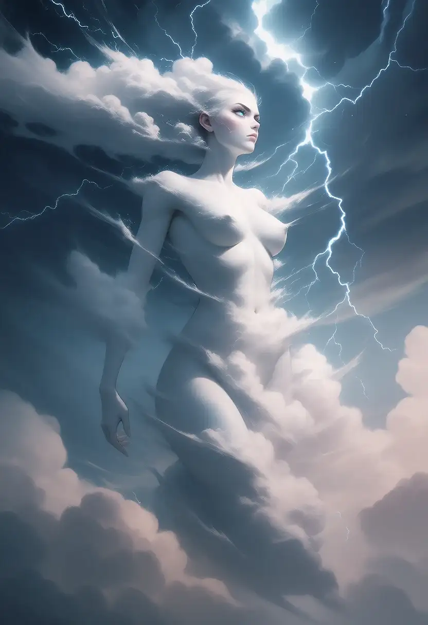 AI art 'Storm maiden'