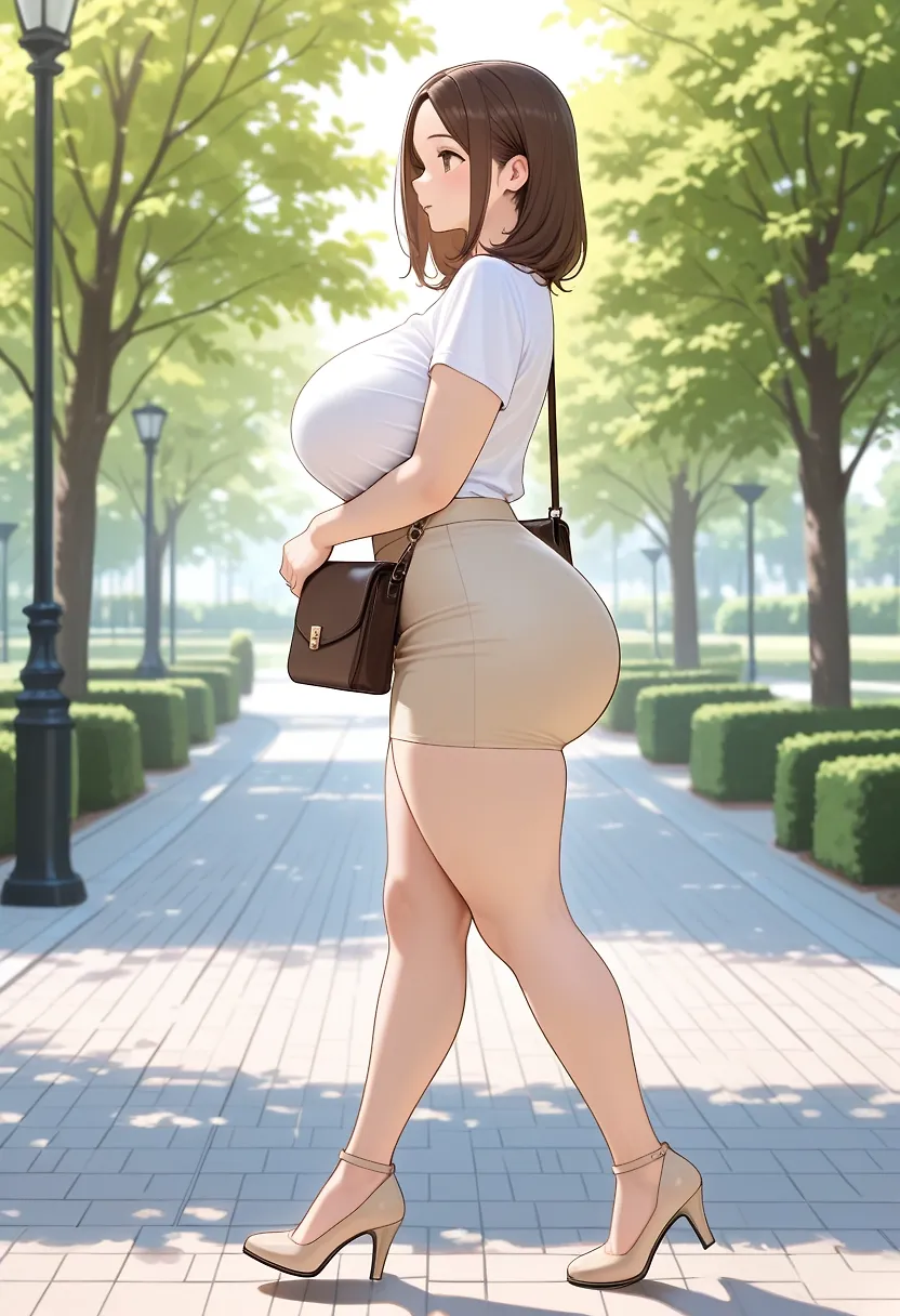 Milf in park