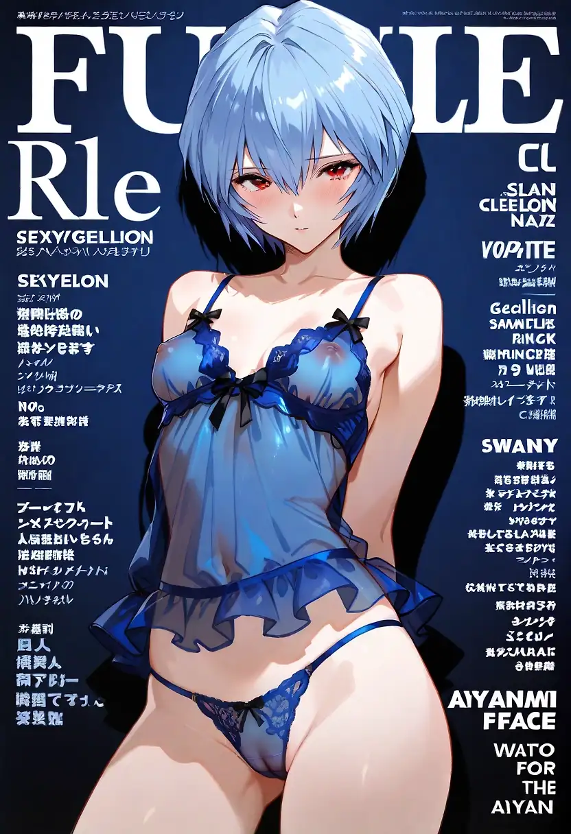 AI art "Sexygelion Magazine: Rei"