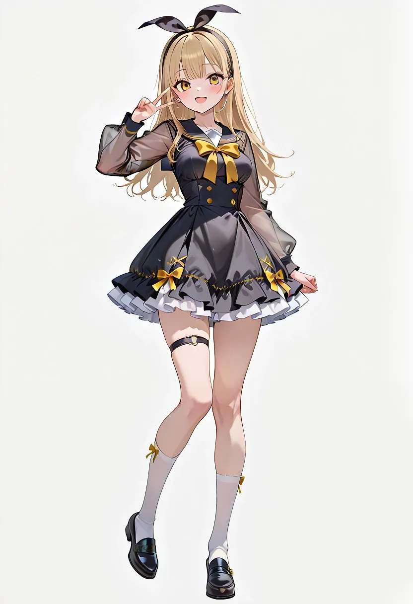 Blonde hair gyaru