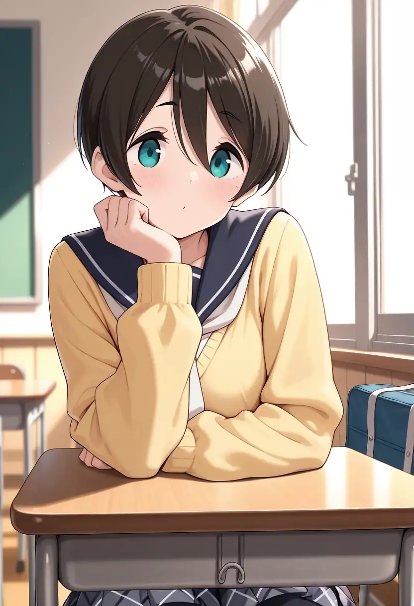 AI art "【ゆるキャン】斉藤恵那ちゃん"