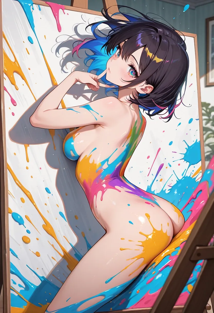 AI art "Artistic Expression" with user description "Beauty is in the eye of the beholder.  Passion, in paint distilled, emotion captured In still."