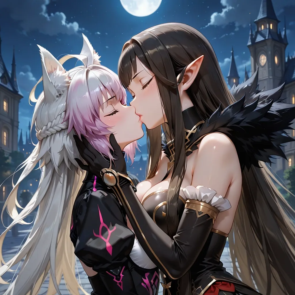 AI art "It startet with a kiss"