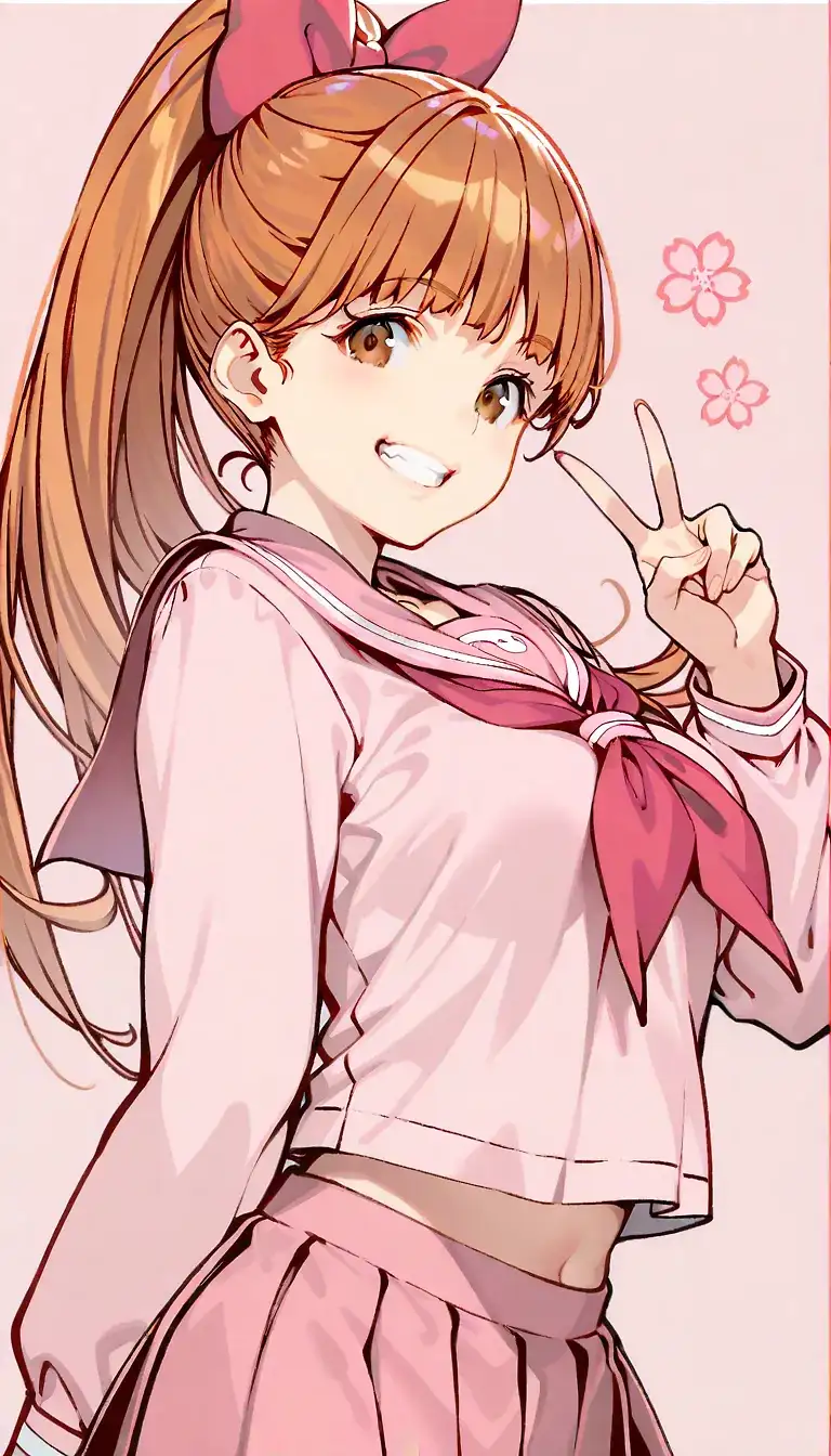 AI art "Powerpuff Girl Blossom"