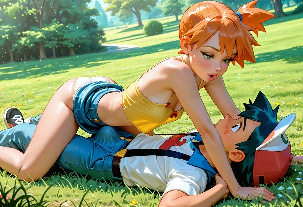 Ash and Misty go to the park