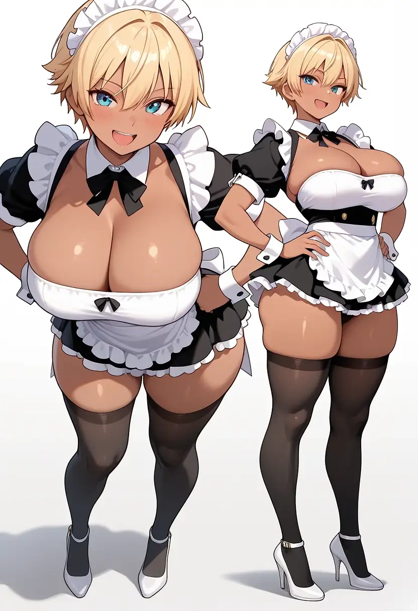 AI art 'Maid gal tomboy'