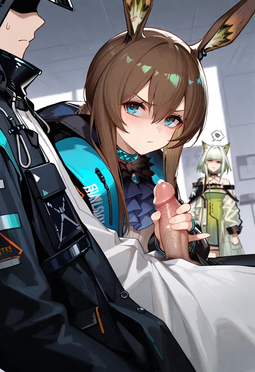 AI art "M-medical treatment?!?" with user description "Y-yes, I have a c-condition!"
