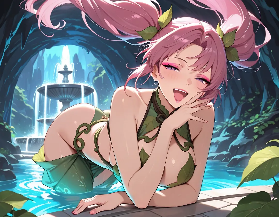 AI art "The Great Fairy Fountain" with user description "OHOHOHOHOHOHO"
