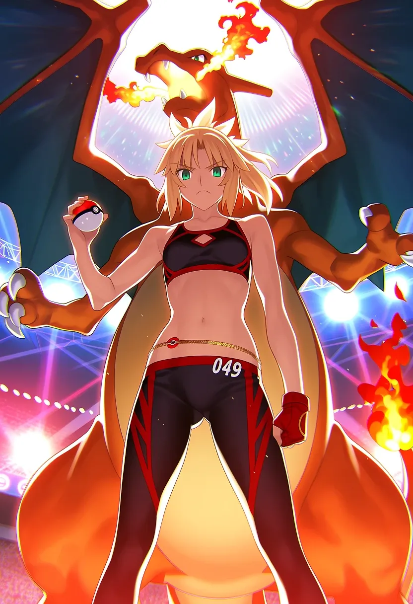 AI art "Mordred x Gym Leader"