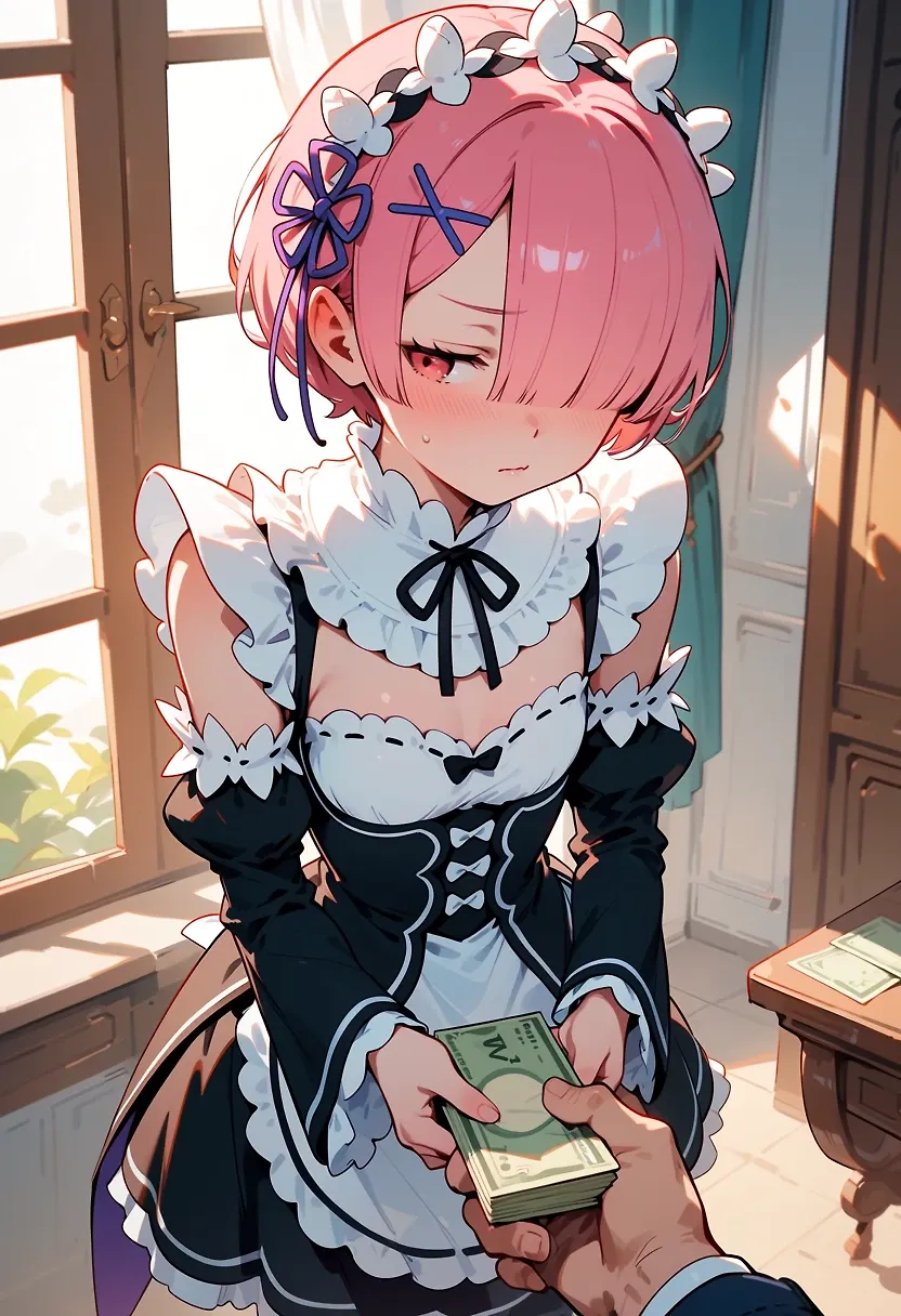 AI art "Ram has acceping payment 1"