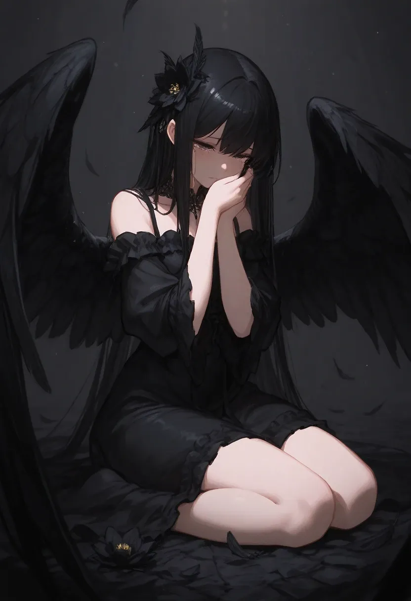 AI art "Black Tears"
