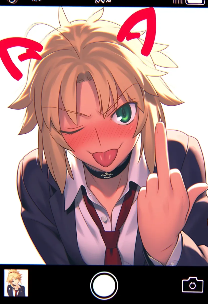AI art "Mischievous Mordred."