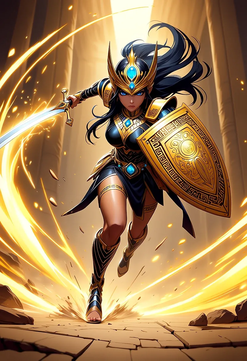 AI art "Warrior woman"