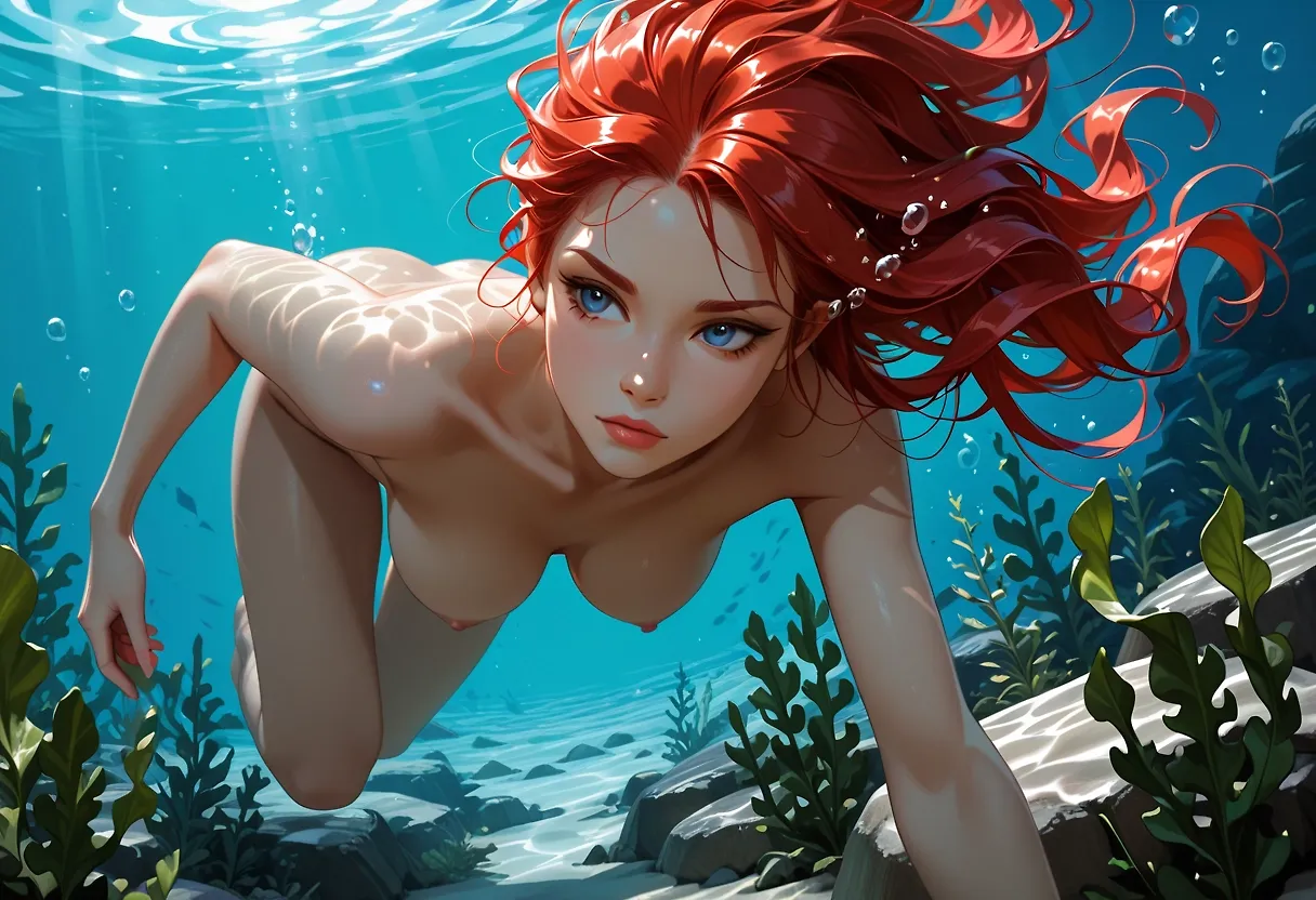 AI art "Swimming"