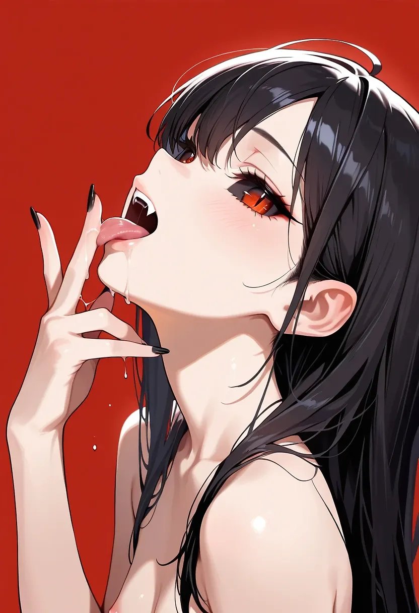 AI art "DemonSlayer BlooMoon Arc Tanjirou Part 4" with user description "After what seemed like a gallon of black Demon cum in Tanjirou's belly, she lose control and has a little time to herself. 
Realizing that there is company around ,she takes the daring next step. unsure of what the "right" way to go about it, she boldly invites him in."