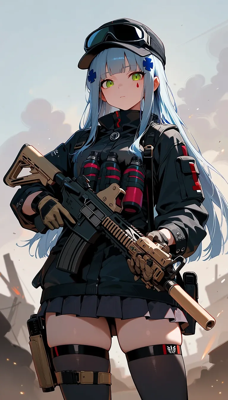 AI art "Military girl"