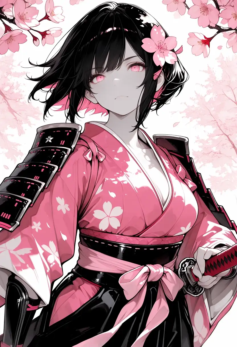 AI art "Samurai training"