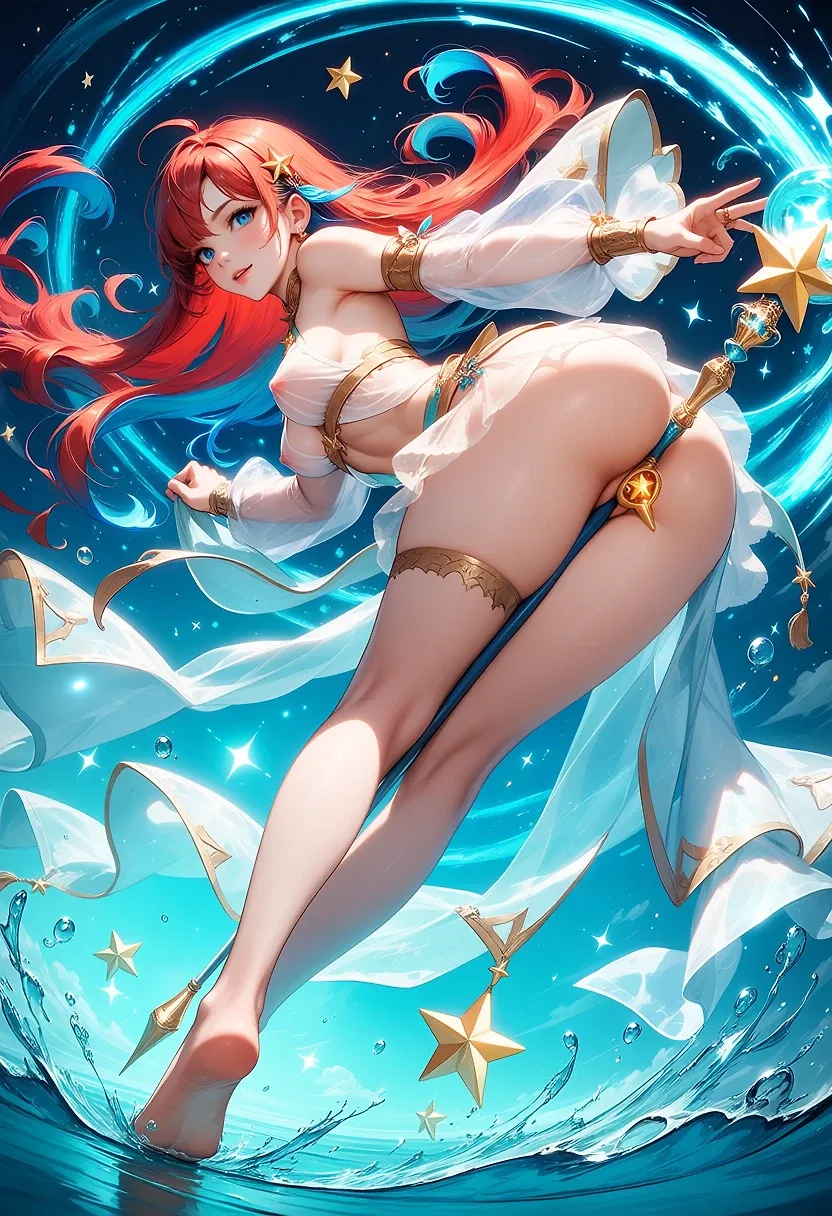 Red M water Mage