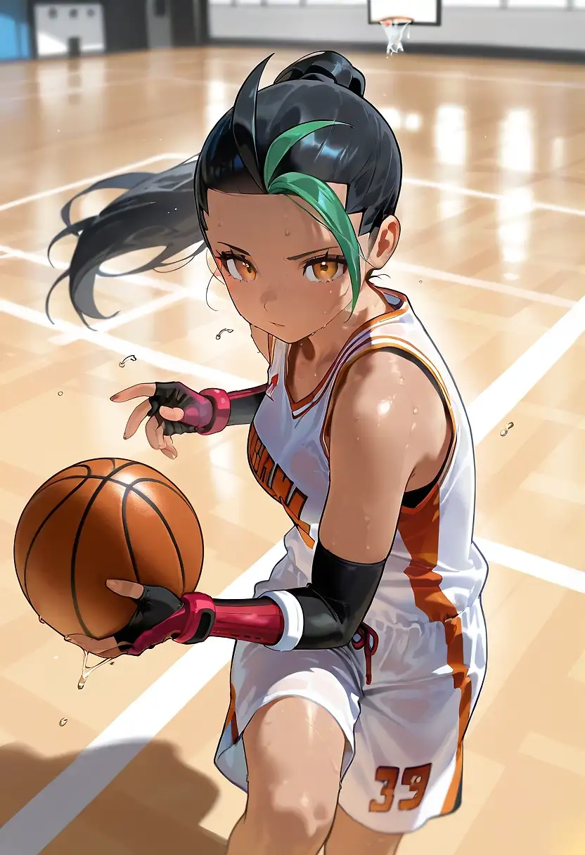 AI art 'Poke Girl - Athletics' with user description 'They love their sports, but there's one activity that they all love even more...

Let me know who your favorite is, and I may explore one of the girls in more detail.'