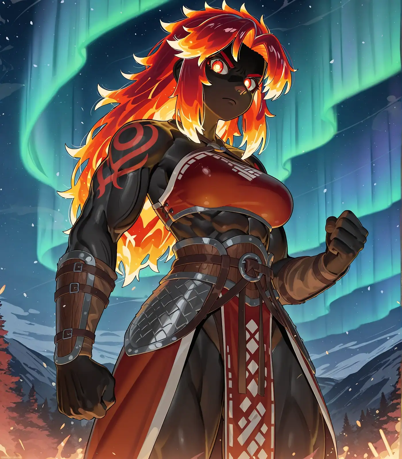 AI art "Fire Giant"
