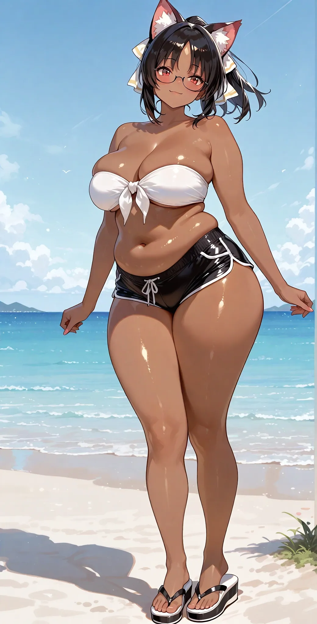 Nekomiya on beach