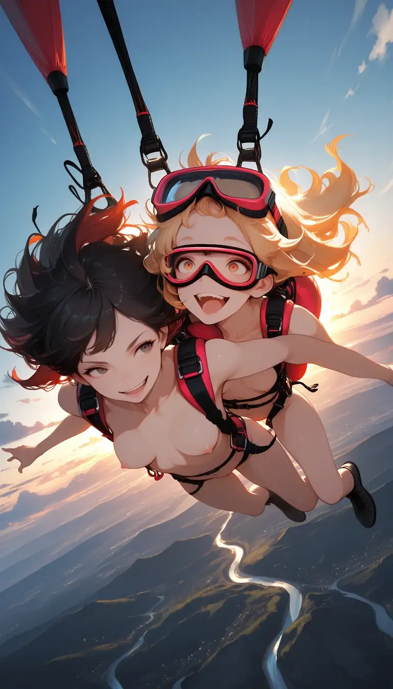AI art "Skydiving"