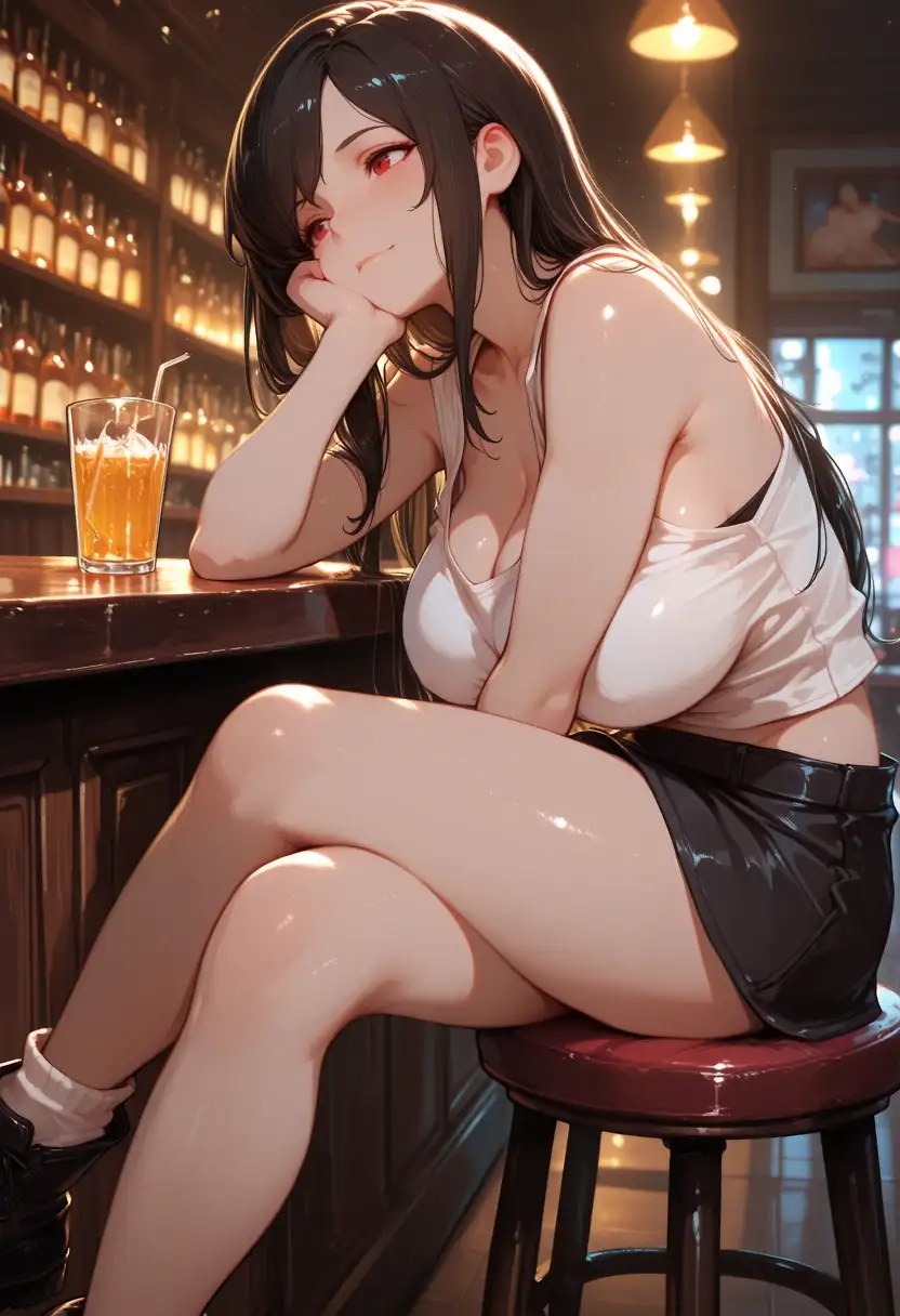 AI art "Accidental Wholesome Tifa"