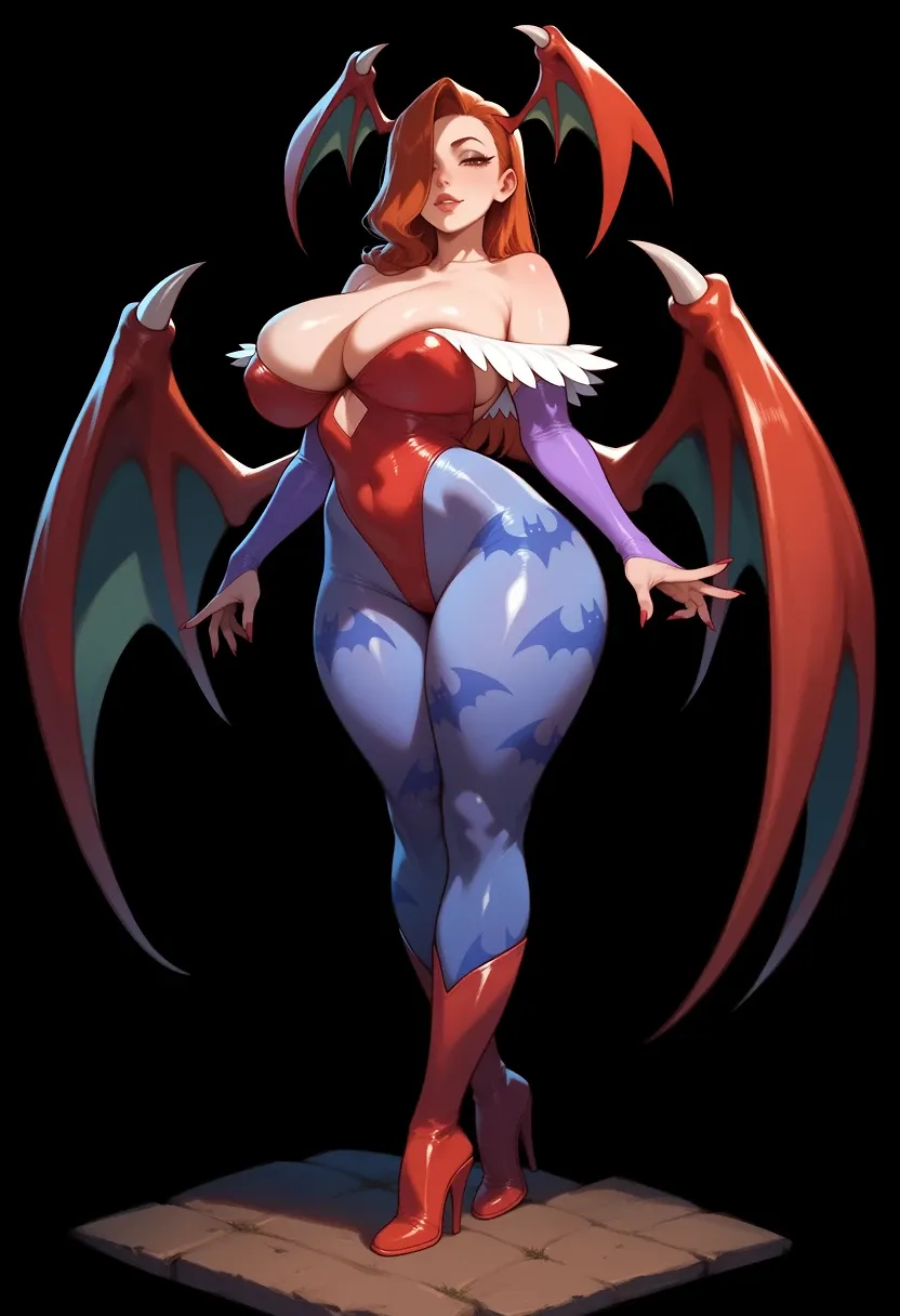 AI art "Jessica Rabbit Lilith Darkstalkers Cosplay"