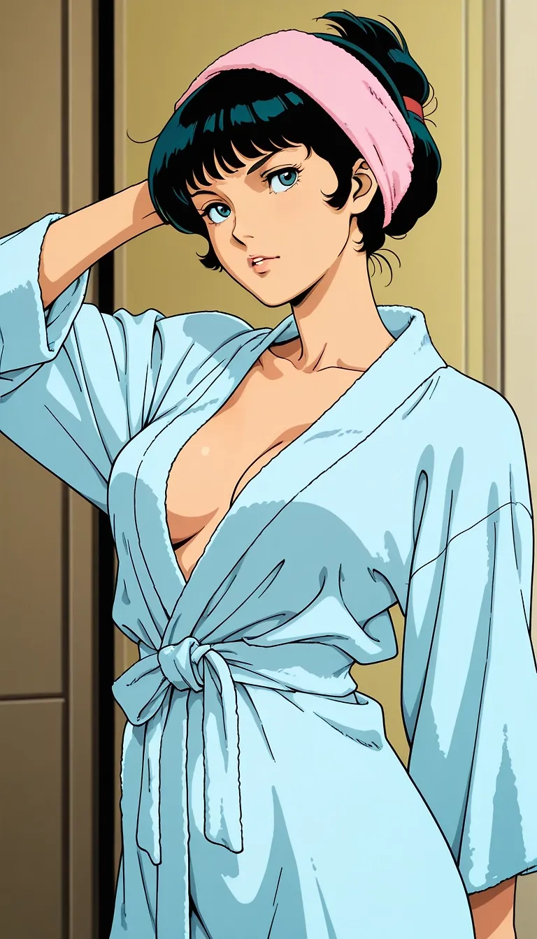 AI art "fa after shower"
