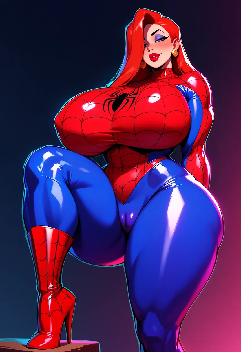 Jessica Rabbit Spiderverse cosplay