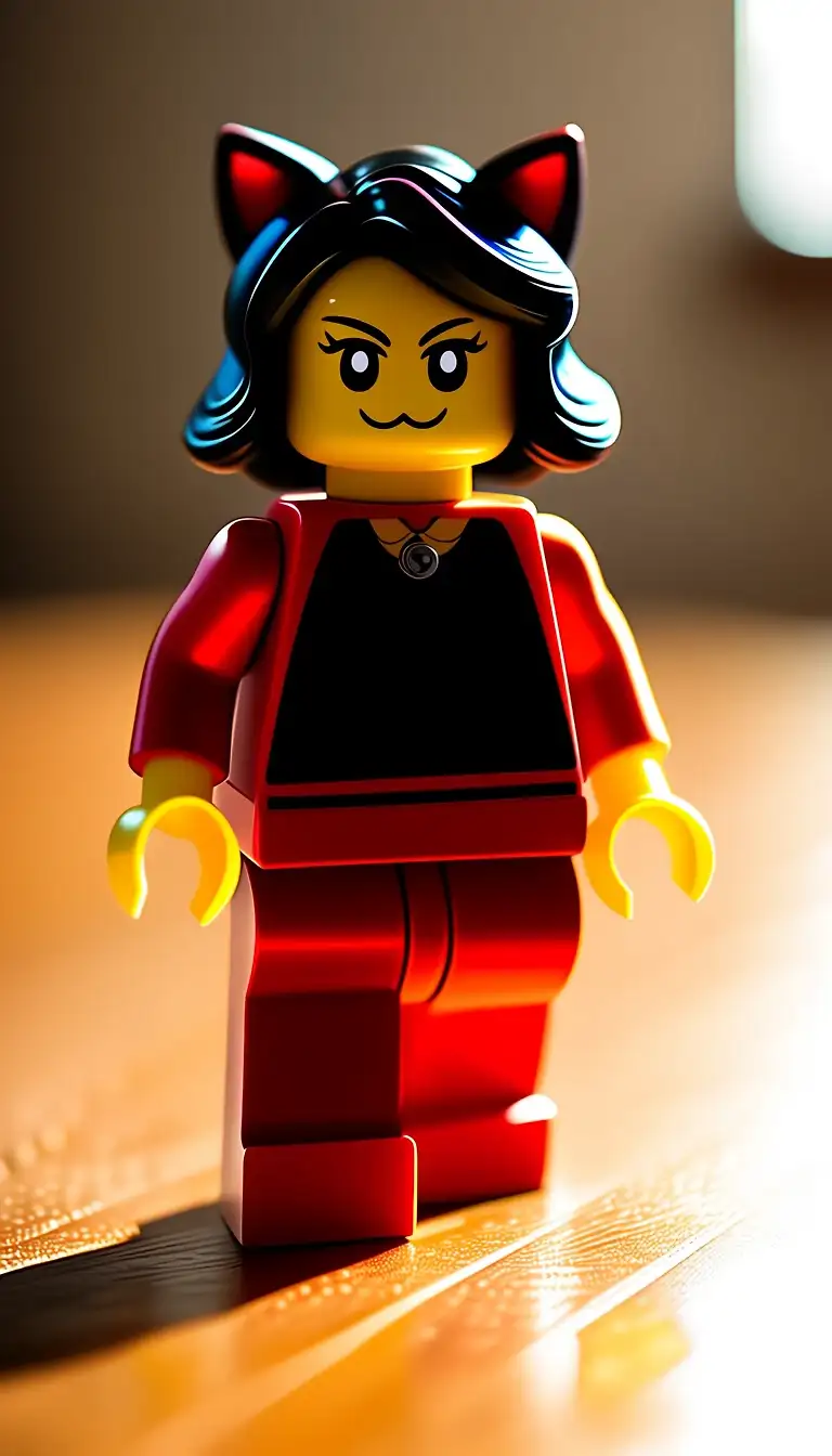AI art "Catgirl minifigs"