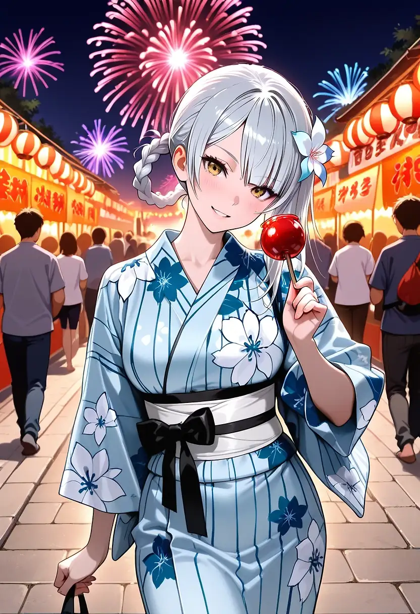 AI art 'Kainé at the Summer Festival'